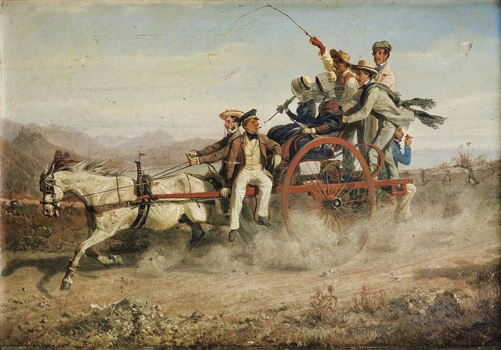 La passeggiata nei pressi di Vietri (1849)
